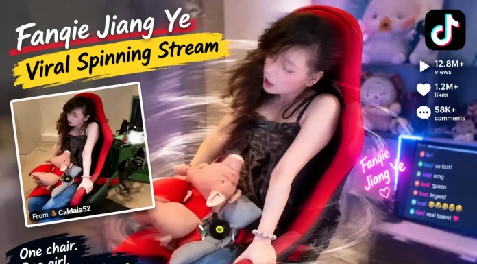 Chinese Streamer Fanqie Jiang Ye Goes Viral Charging Viewers $7.50 to Spin Her Chair Fanqie Jiang Ye viral spinning stream