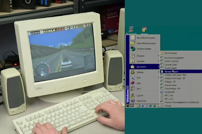 gamer rebuilds 1996 childhood PC