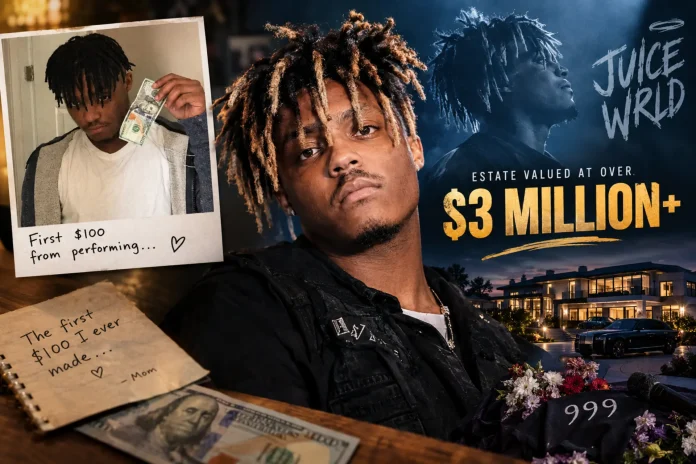 Juice WRLD first hundred dollars earnings estate value