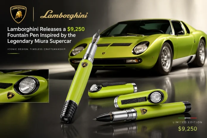 Lamborghini Releases a $9,250 Fountain Pen Inspired by the Legendary Miura Supercar