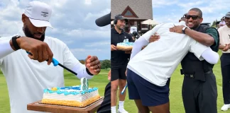 LeBron James Celebrates Usher’s 48th Birthday With a Round on the Golf Course LeBron James Usher 48th birthday golf