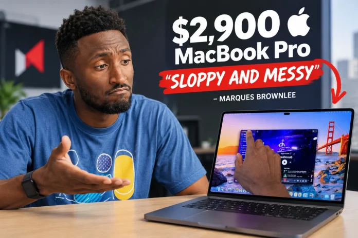 Marques Brownlee Labels Apple’s $2,900 Touchscreen MacBook Pro 'Sloppy and Messy'