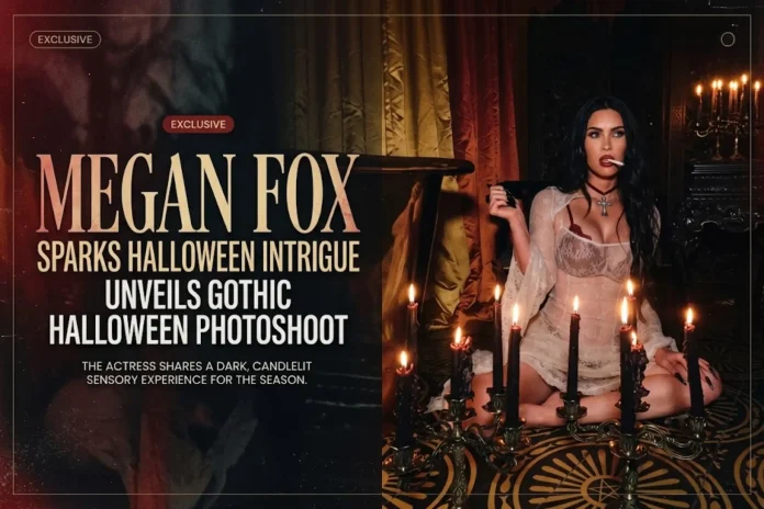 Megan Fox Halloween Twilight photoshoot Bella Edward