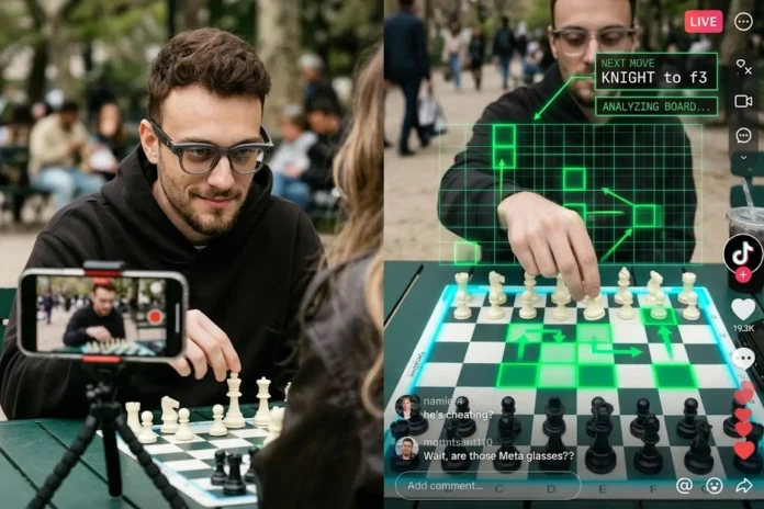 Meta smart glasses chess cheat