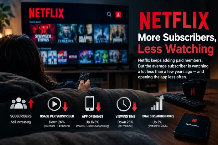 Netflix viewership decline password sharing crackdown
