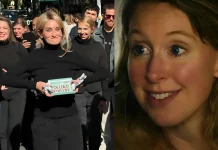 New Yorkers Gather in Washington Square Park for Elizabeth Holmes Lookalike Contest Elizabeth Holmes lookalike contest Washington Square Park