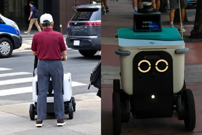 Philadelphia woman arrested delivery robot