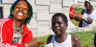 Rich The Kid Gifts Water Boy $100 Cash for His Birthday in Viral Gesture Rich The Kid water boy 100 dollars birthday