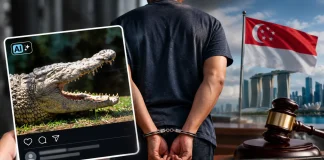 Singapore Man Faces Up to 10 Years in Prison Over AI-Generated Crocodile Photo at Pandan Reservoir Singapore man AI crocodile image prison