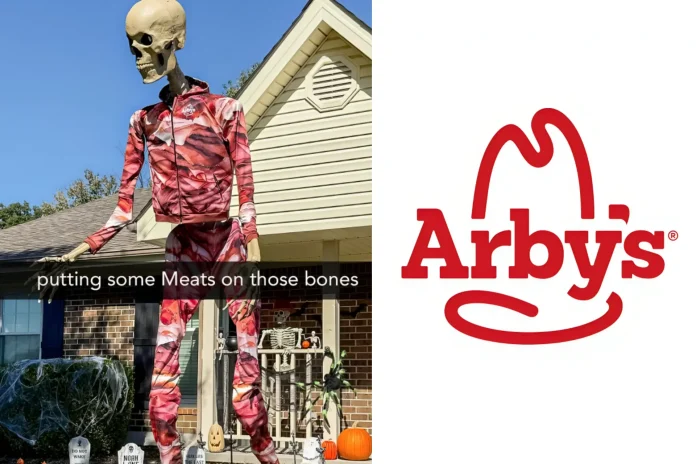Arby's Meat Sweats tracksuit Home Depot skeleton