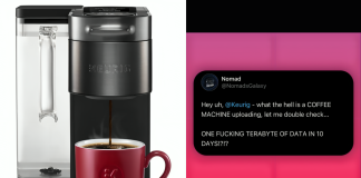 Smart Coffee Maker Consumes 1TB of Data in 10 Days, Overwhelming Home Wi-Fi Network smart coffee maker uses 1TB data Keurig Wi-Fi