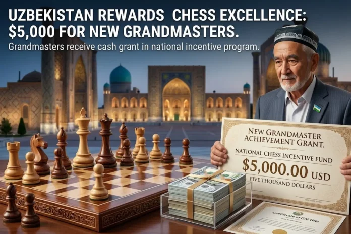 Uzbekistan chess grandmaster cash reward