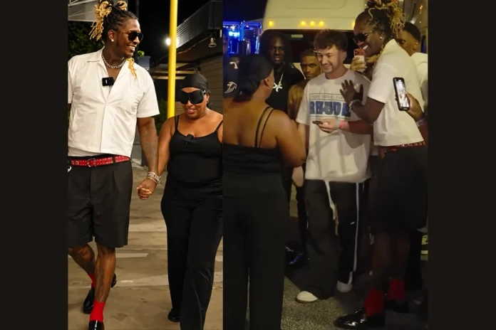 Young Thug car surprise giveaway
