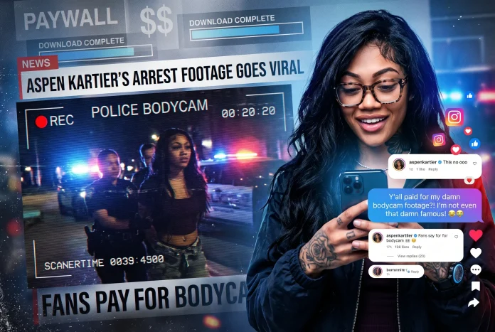 Aspen Kartier reacts to fans paying for her arrest bodycam footage
