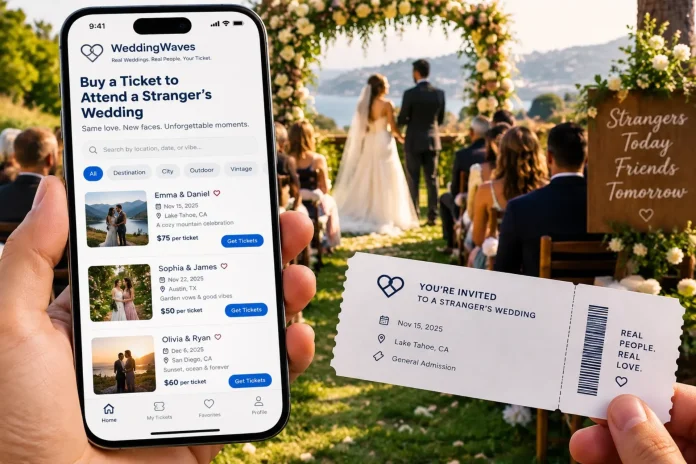 New Platform Lets Guests Buy Tickets to Attend Weddings of Complete Strangers