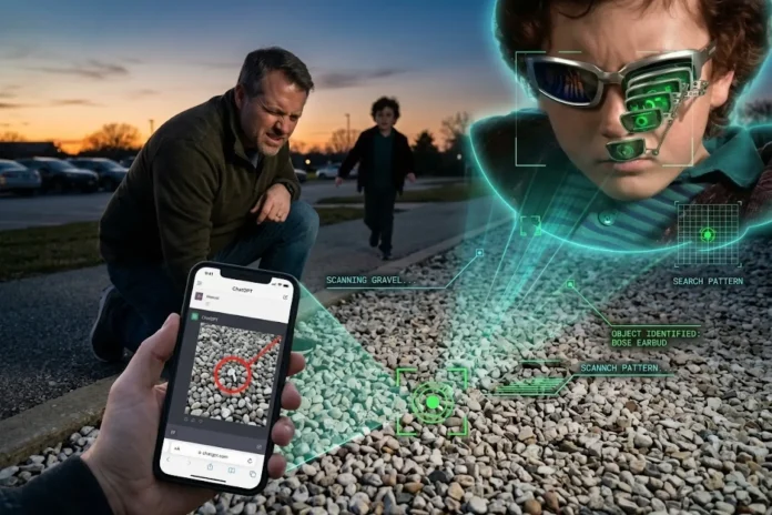 father uses ChatGPT to find lost Bose earbud