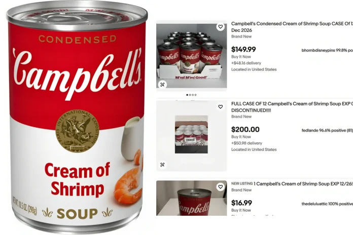Campbell's soup eBay resale price surge