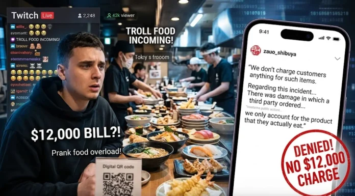 Japanese Restaurant Denies Charging Twitch Streamer Lacy $12,000 After Prank Food Orders Japanese restaurant Zauo Shibuya denied charging streamer Lacy $12,000 after prank food orders