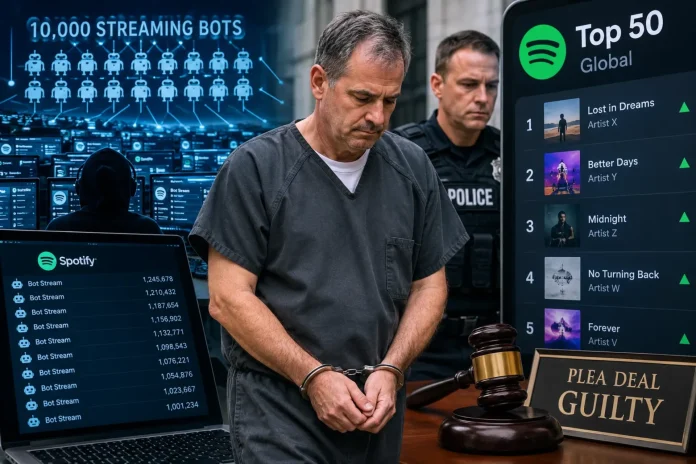 54-Year-Old Pleads Guilty to Operating 10,000 Streaming Bots to Game Music Charts