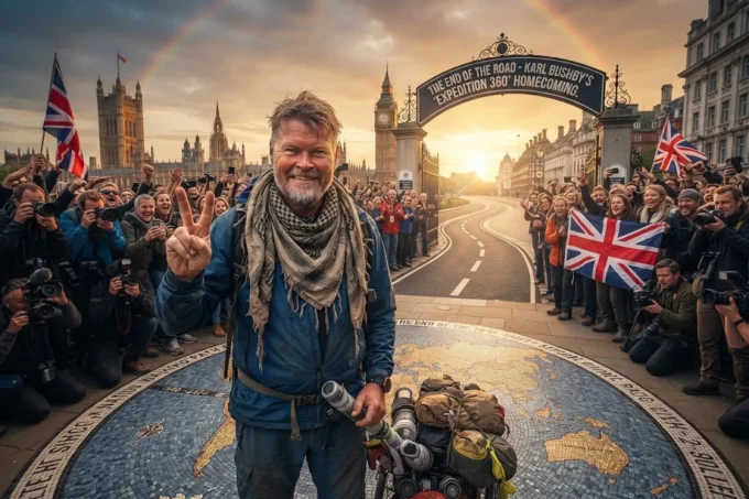 British Adventurer Karl Bushby Returns Home After 28-Year Walk Around the World